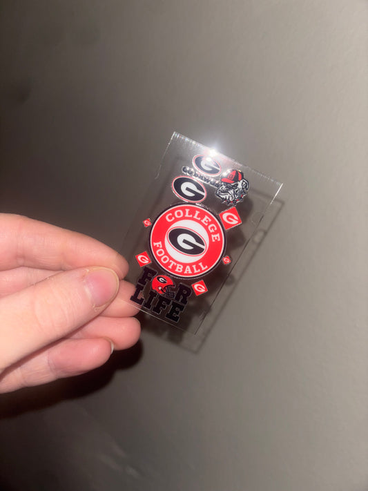 Georgia Football Keychain Wrap