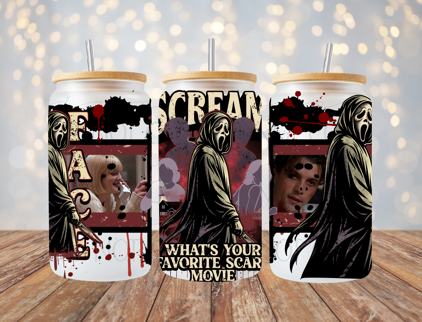 Favorite Scary Movie 16 Oz Wrap