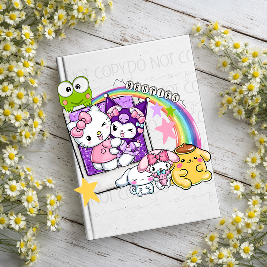 Kitty & Friends Notebook Decal