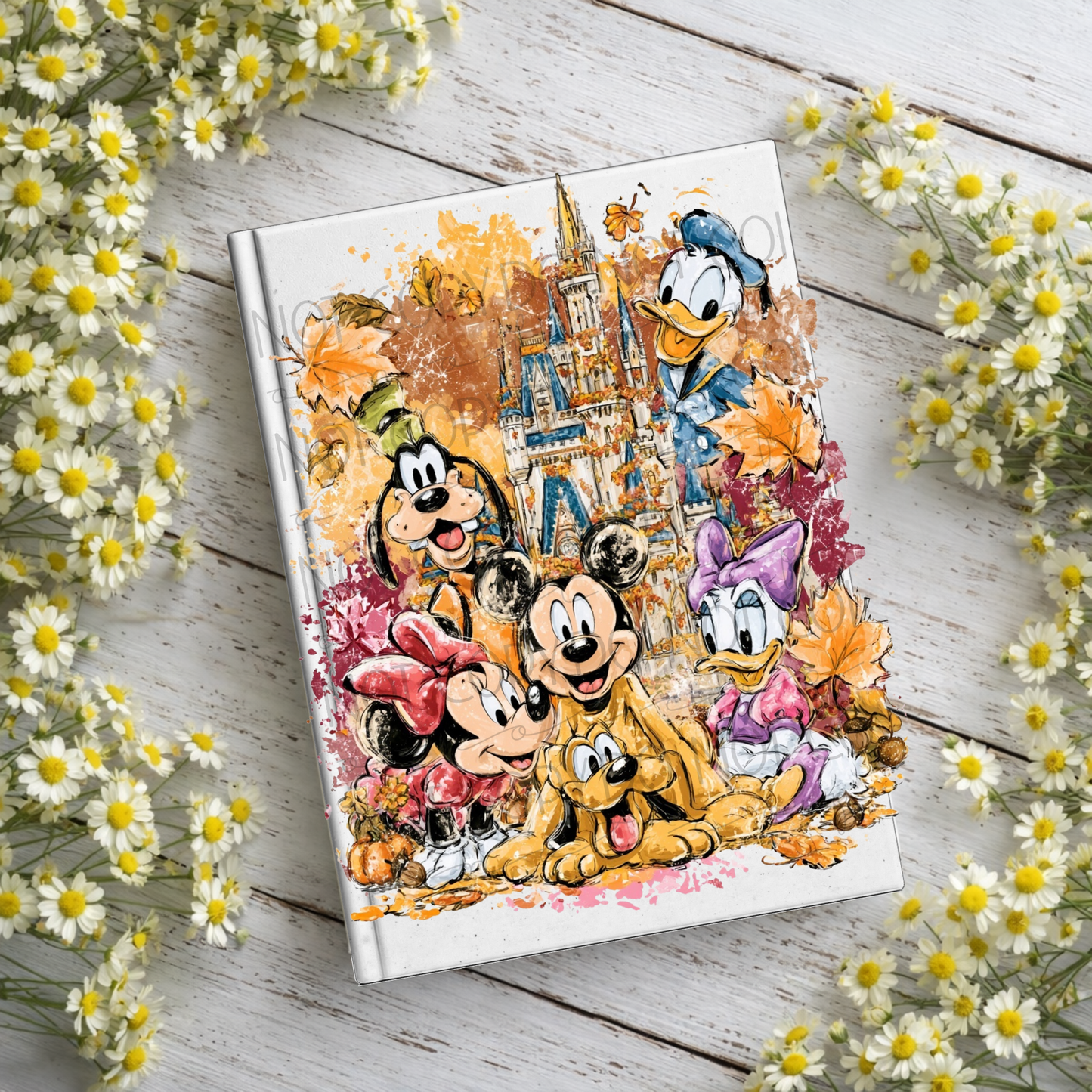 Fall Mouse & Friends Notebook Decal