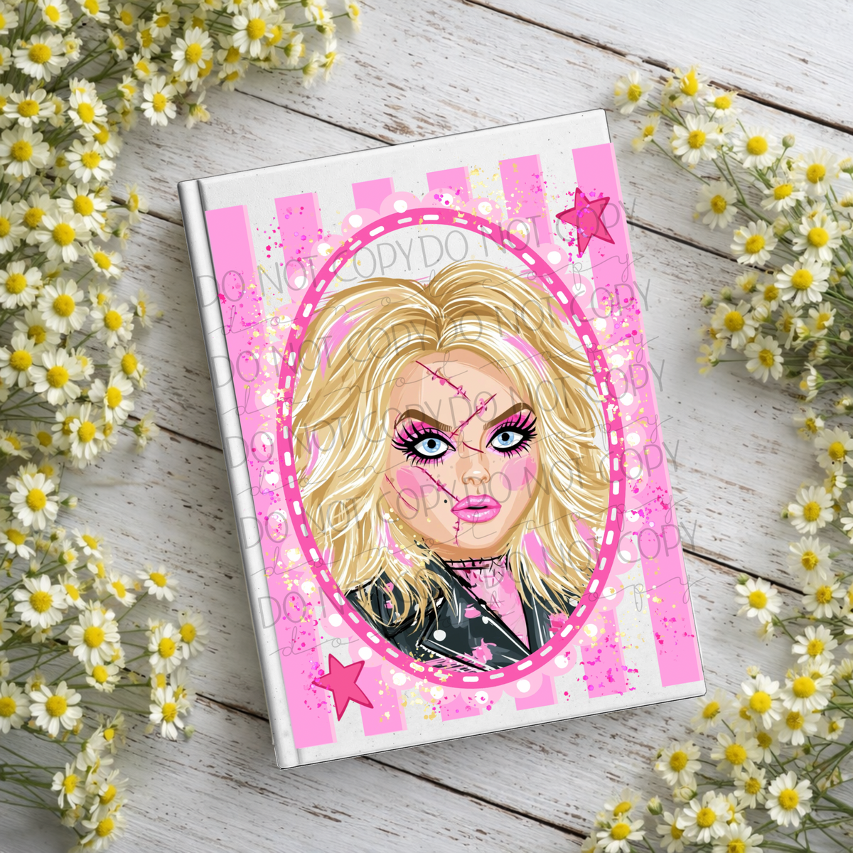Girl Horror Doll Notebook Decal