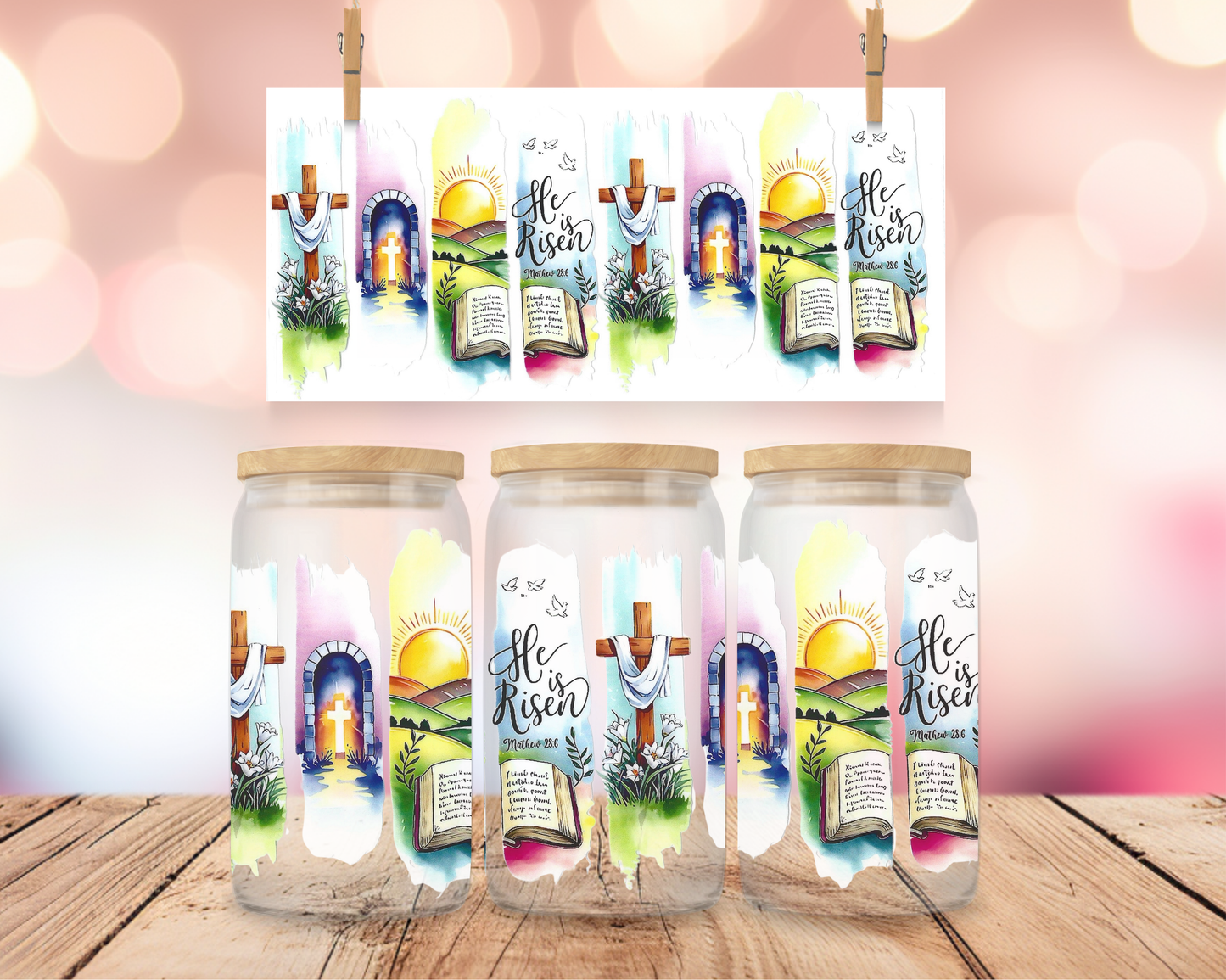 He Is Risen 16 oz Wrap