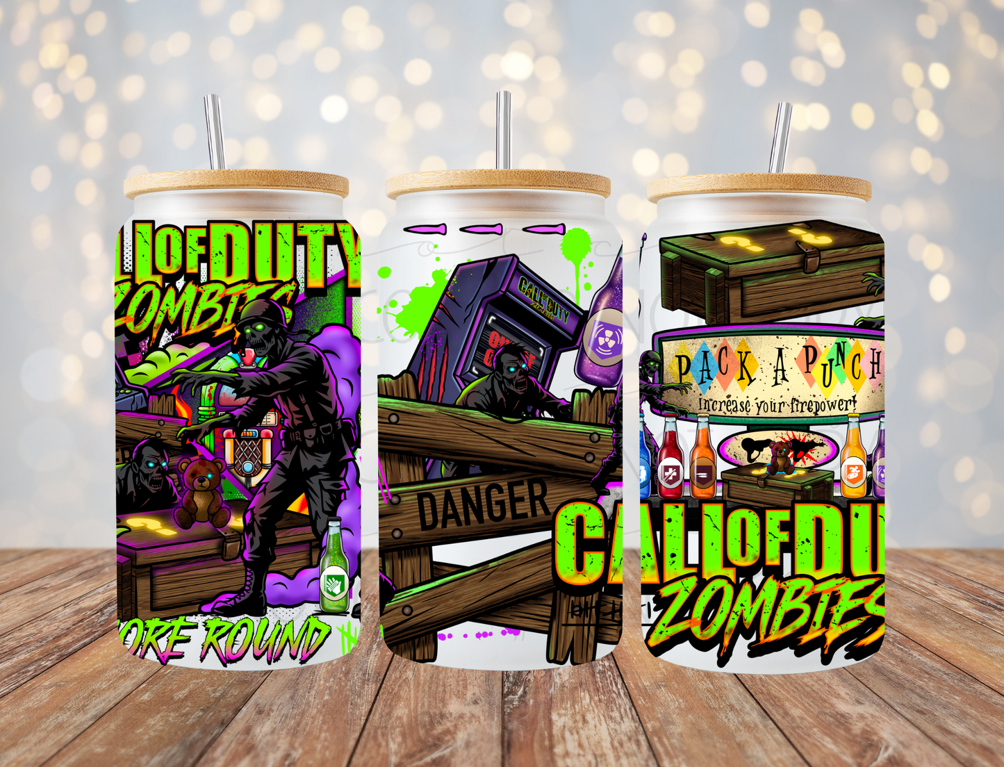 Zombie Video Game 16 Oz Wrap