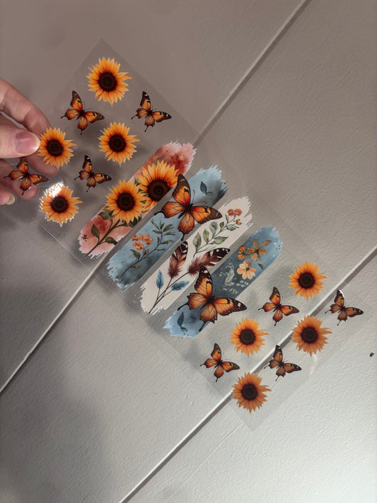 Sunflowers & Butterflies 16 oz Wrap