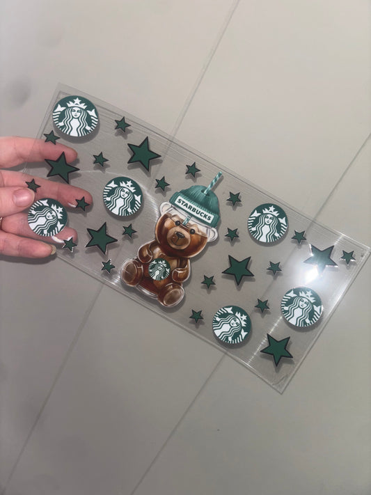 Bear Coffee Cup 16 oz Wrap