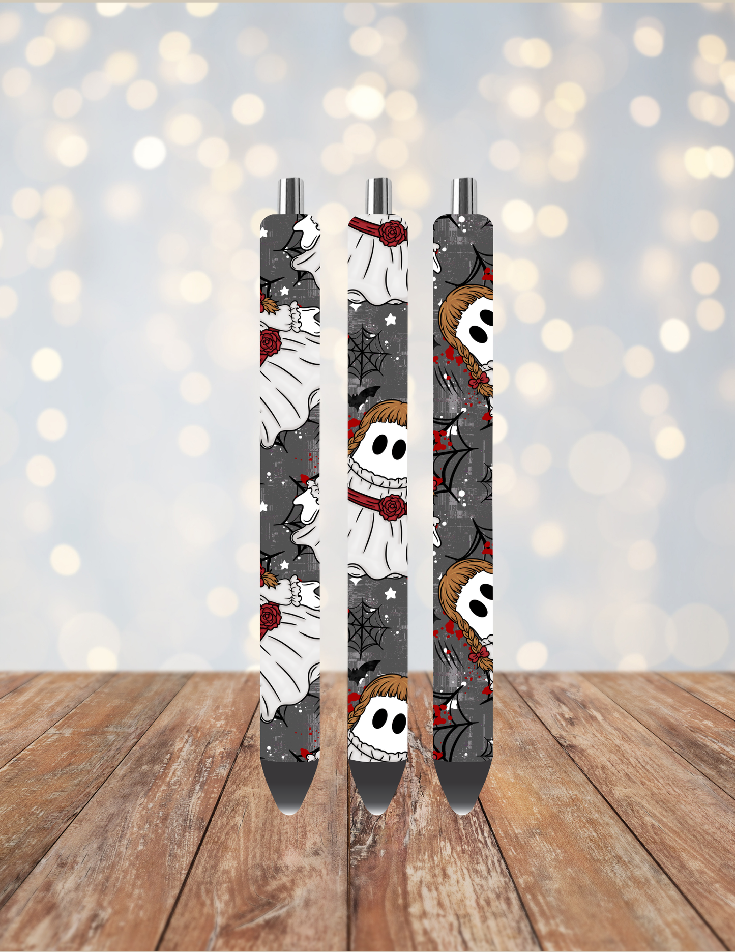 Girl Doll Horror Ghost Pen Wrap
