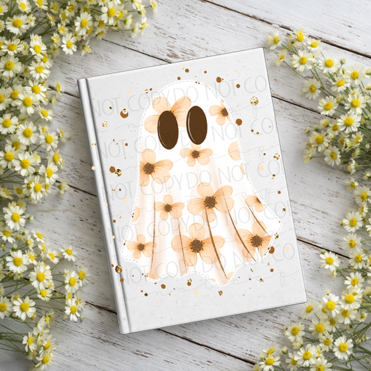 Floral Ghost Notebook Decal