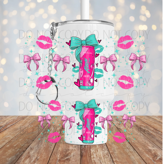 Pink Slush Energy Drink Mini Wrap