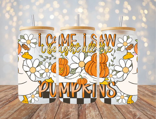 Bought All The Pumpkins 16 Oz Wrap