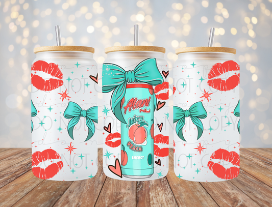 Juicy Peach Energy Drink 16 Oz Wrap