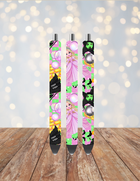 Pink & Green Witches Pen Wrap