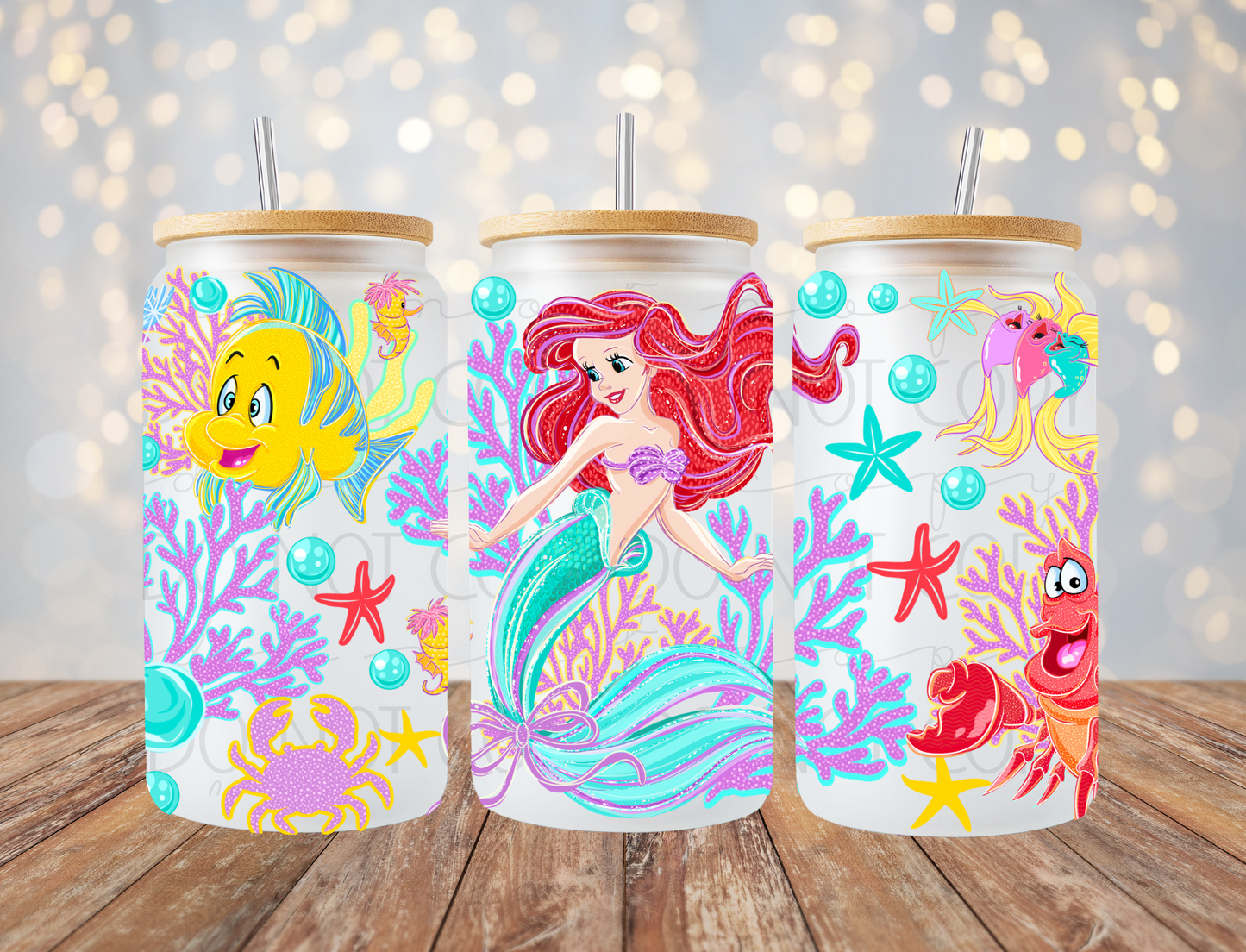 Little Mermaid 16 Oz Wrap