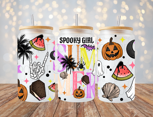 Spooky Girl Summer 16 Oz Wrap