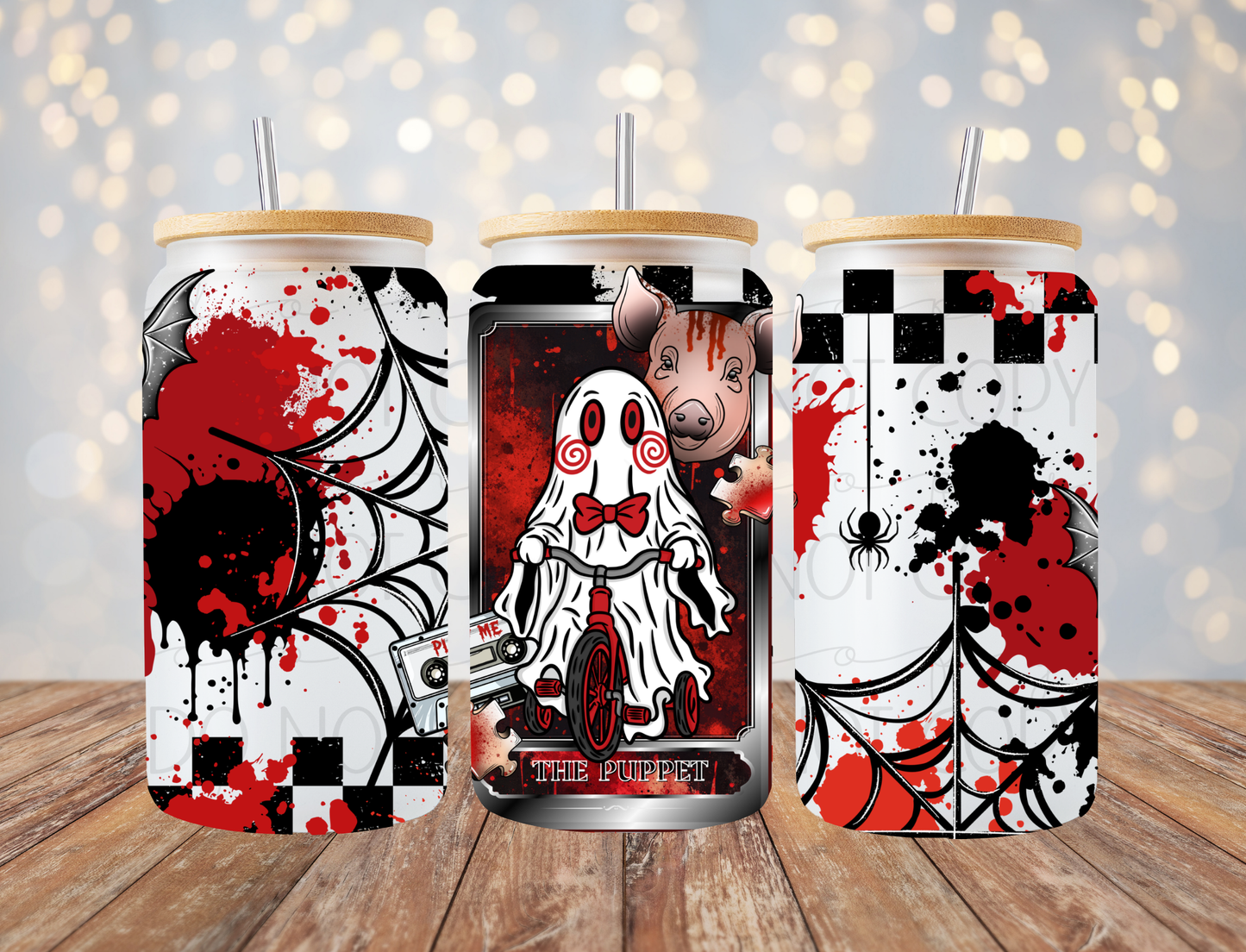 Game Horror Tarot 16 Oz Wrap