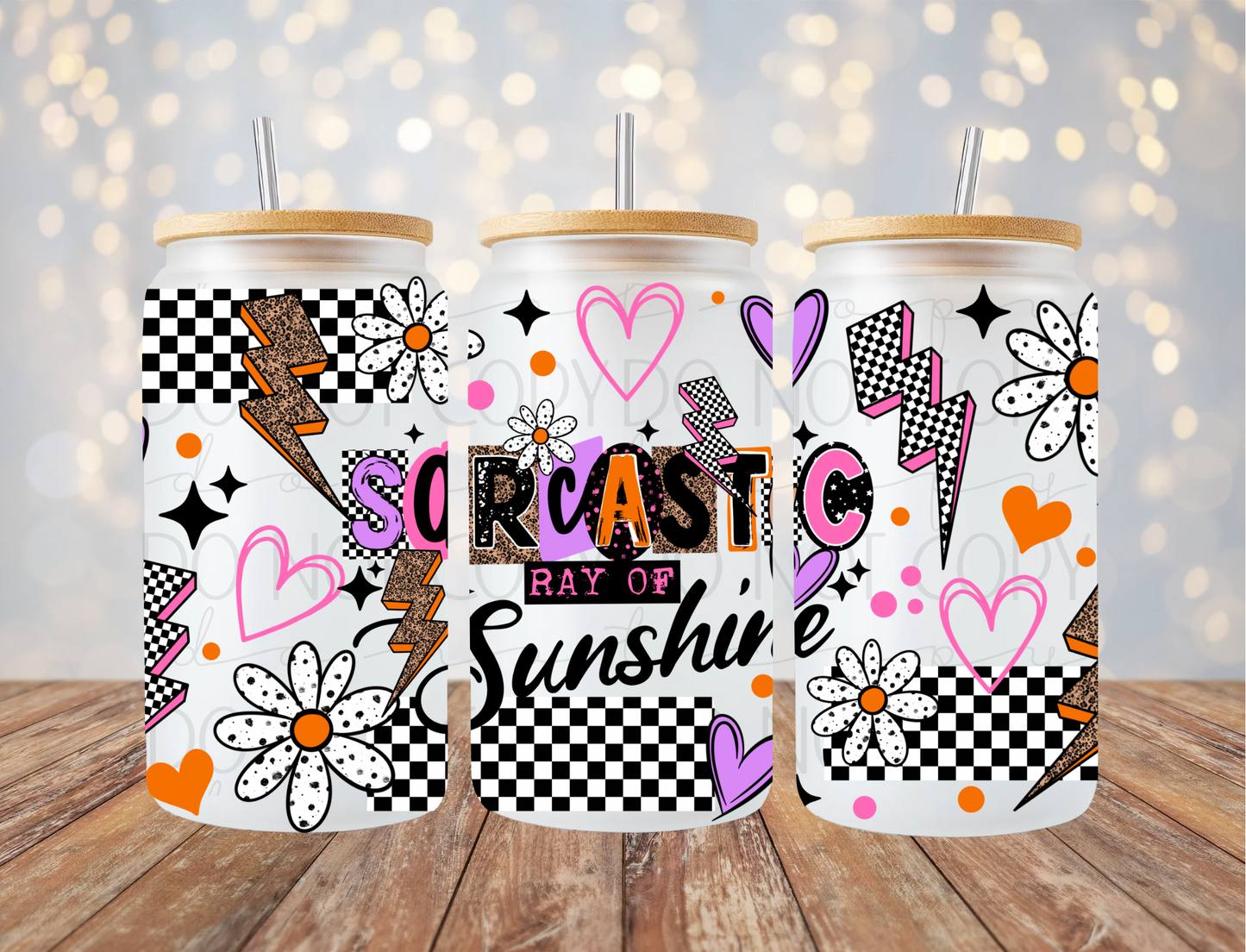 Sarcastic Sunshine 16 Oz Wrap