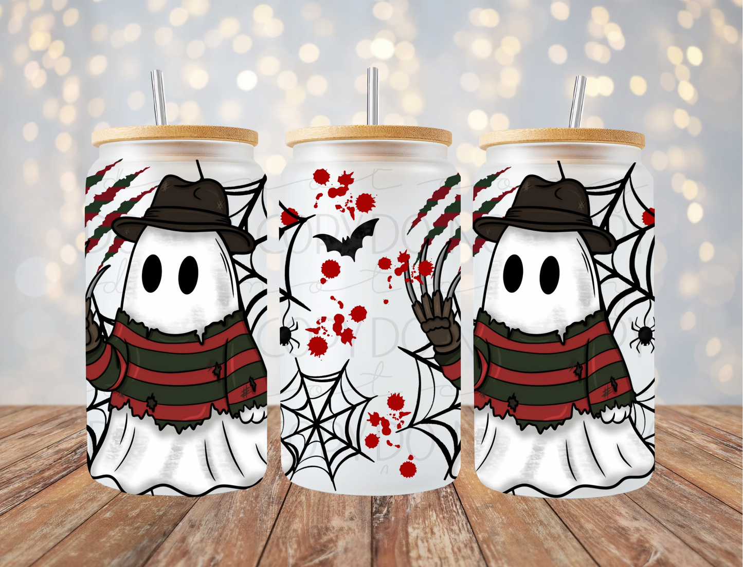 Nightmare Horror Ghost 16 Oz Wrap