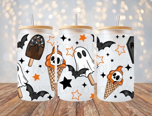 Spooky Ice Cream 16 Oz Wrap