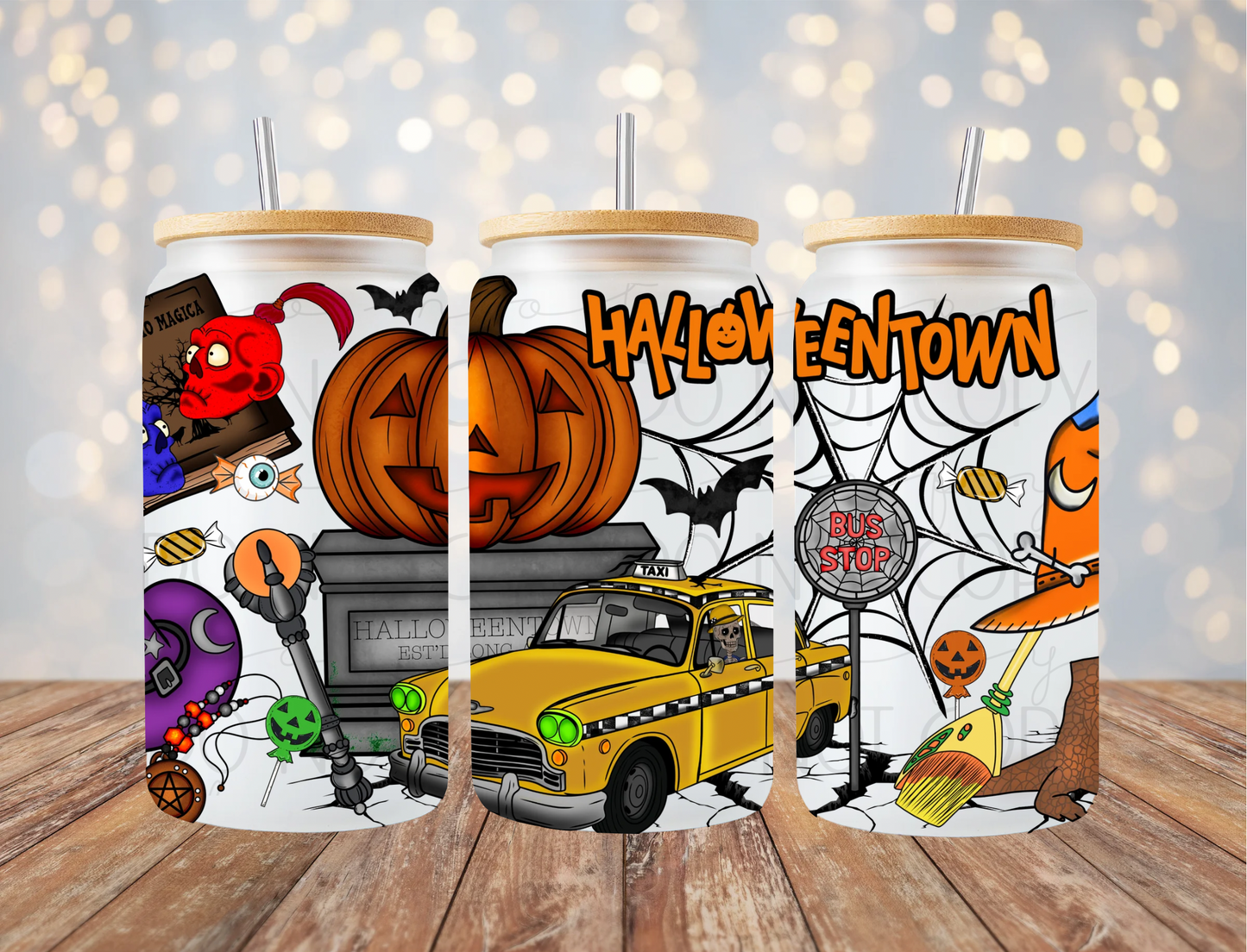 Halloween Movie 16 Oz Wrap