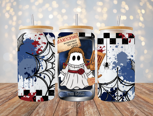 Haunted Doll Horror Tarot 16 Oz Wrap