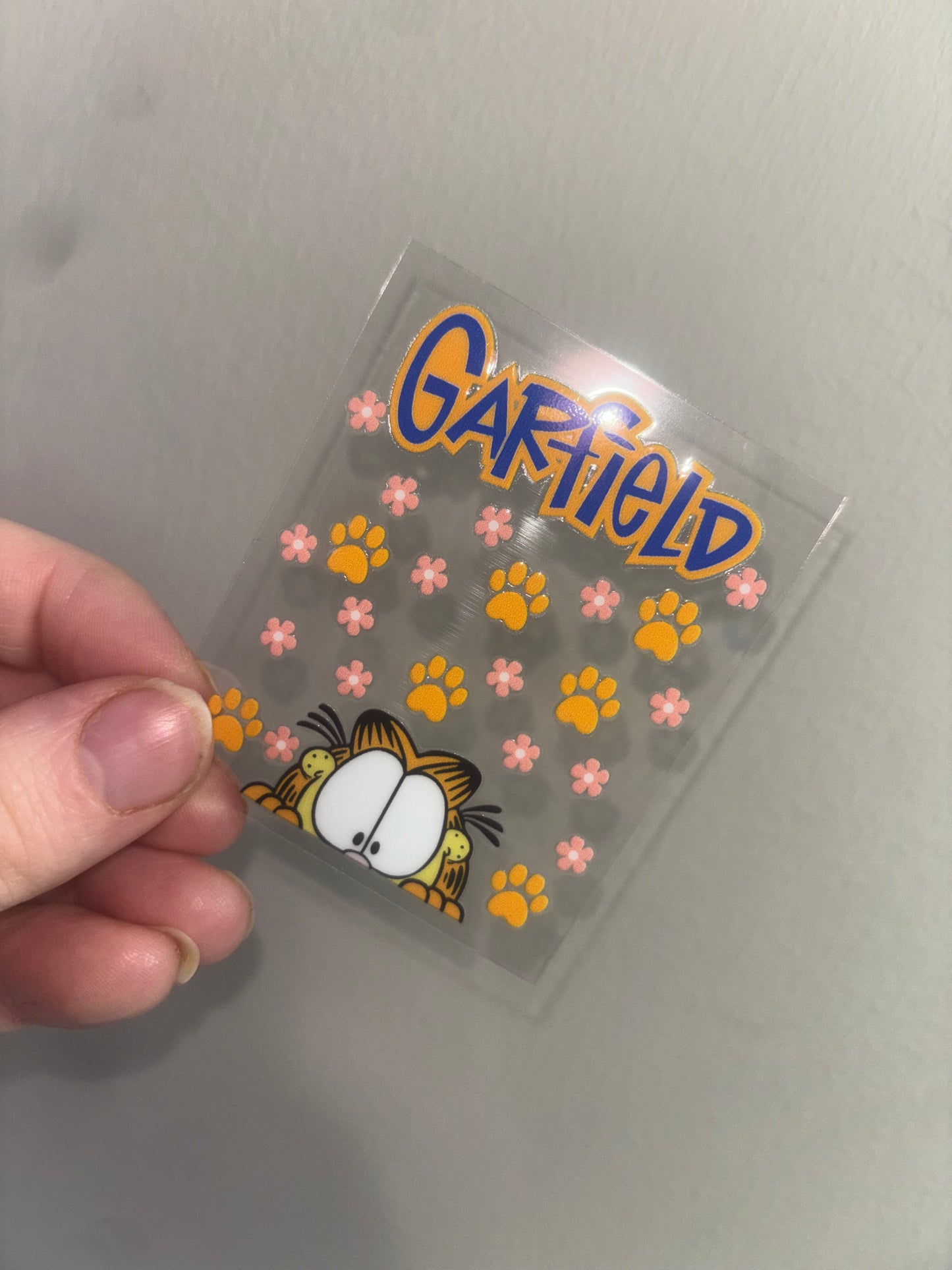 Orange Cat Spray Decal