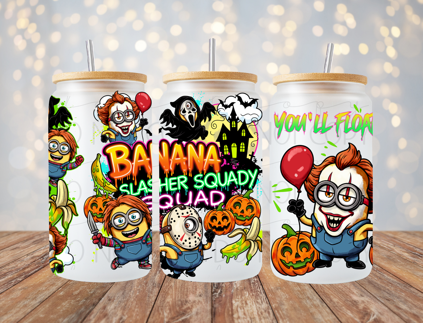 Banana Slasher Squad 16 Oz Wrap