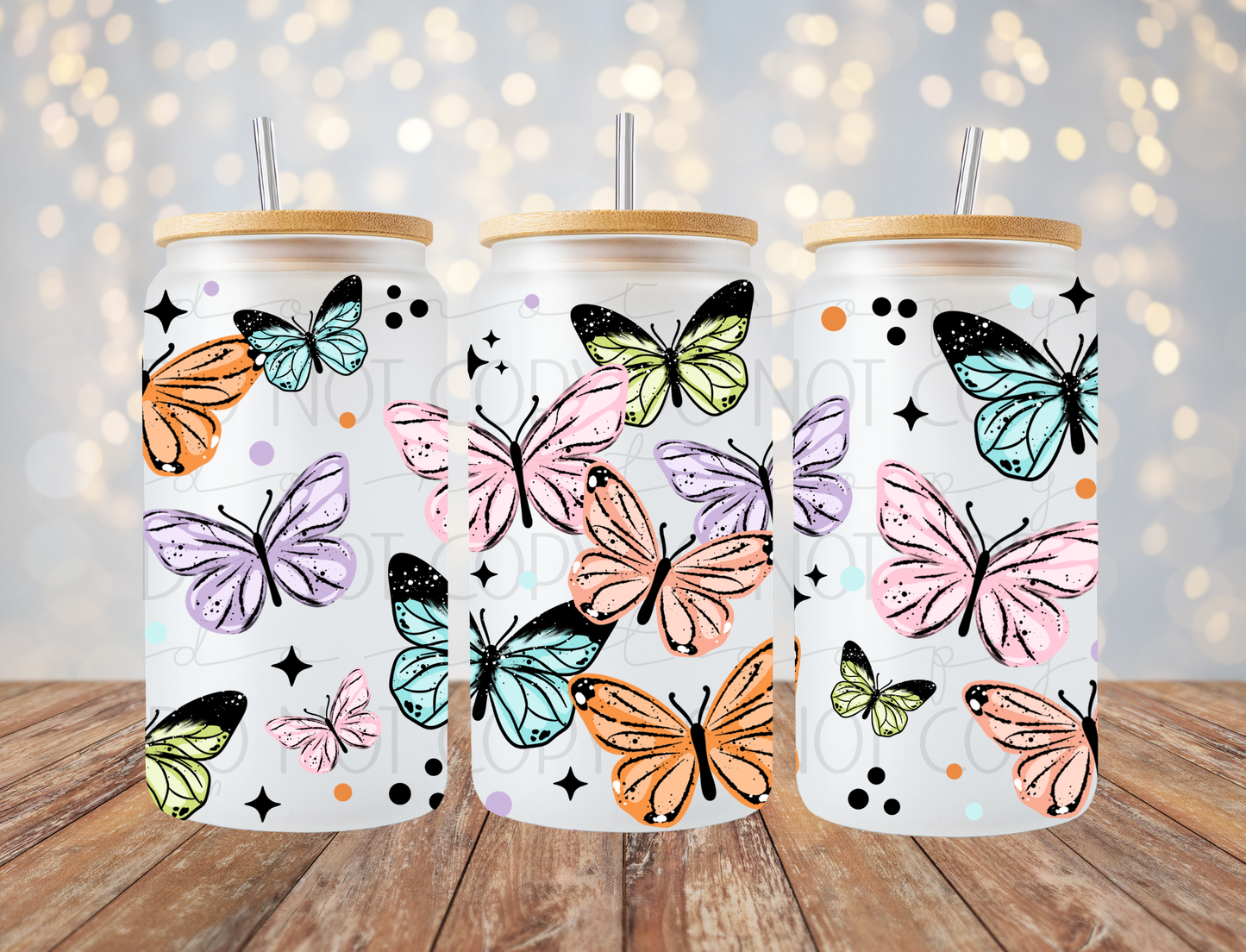 Butterflies 16 Oz Wrap