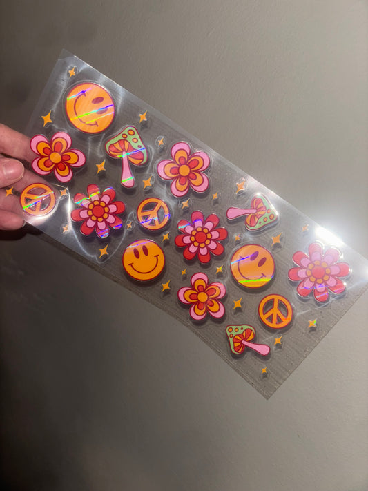 Flowers & Smiles 16 oz Wrap