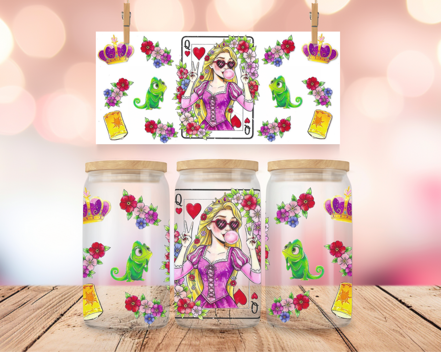 Hair Princess Card 16 oz Wrap