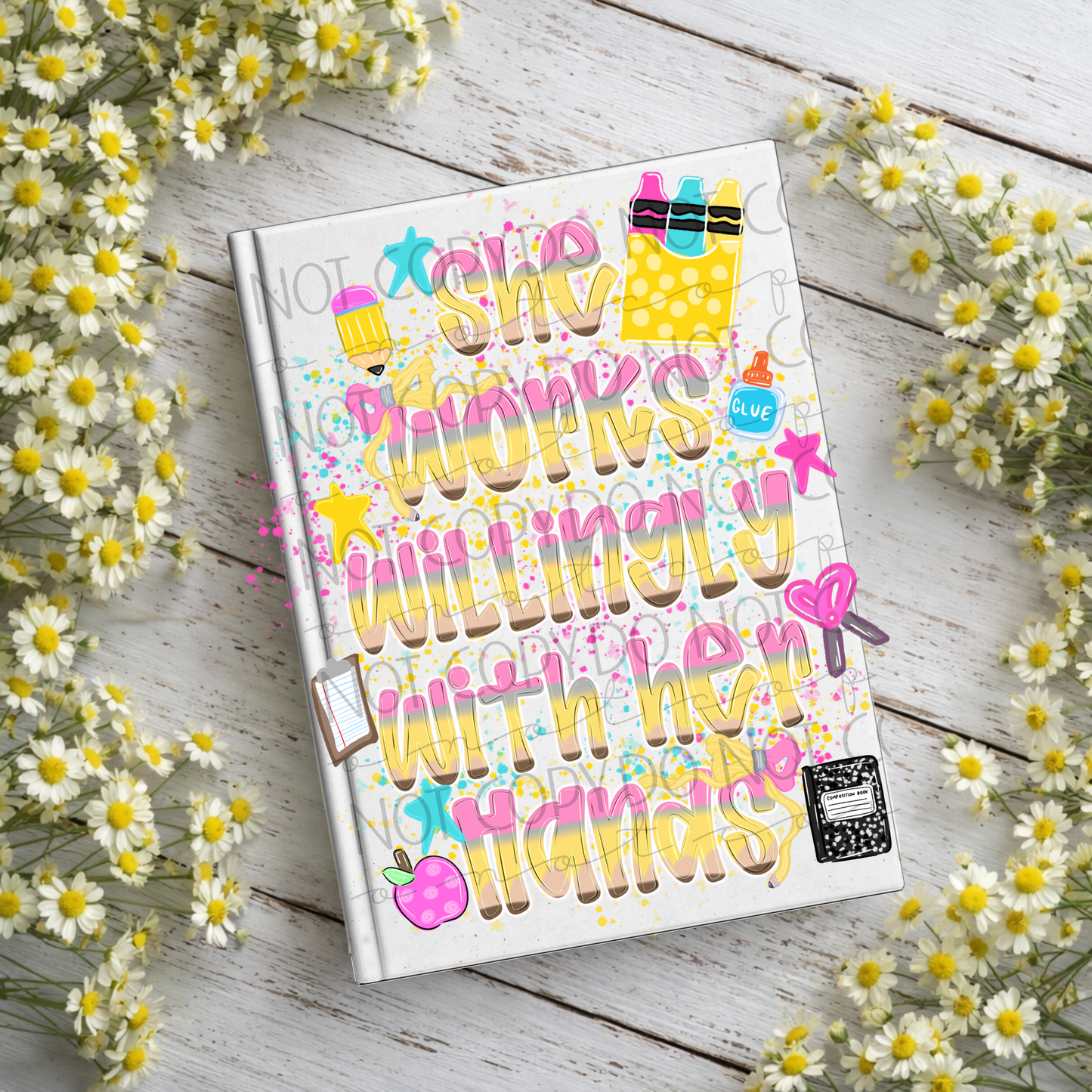 Works Willingly Notebook Decal