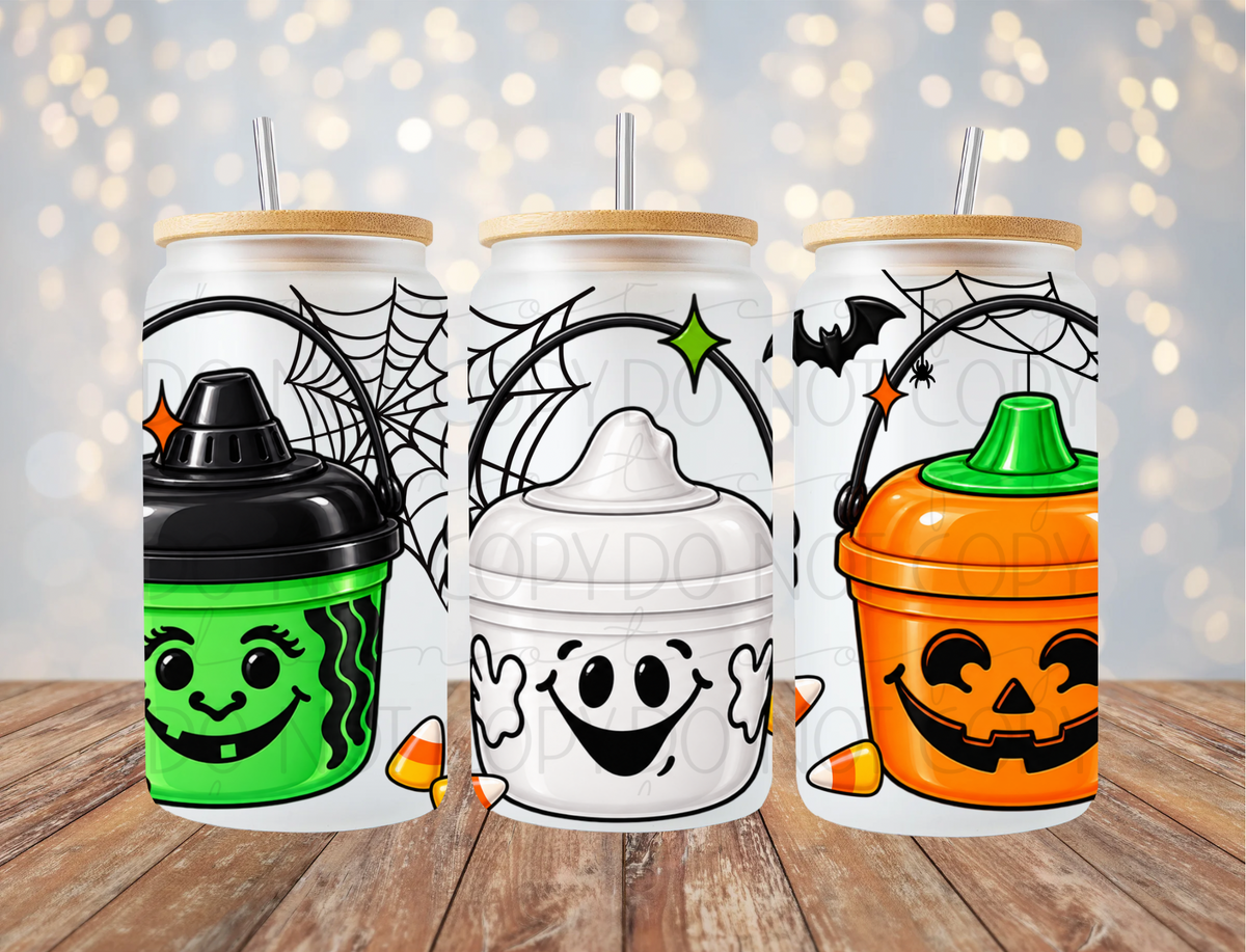 Halloween Buckets 16 Oz Wrap