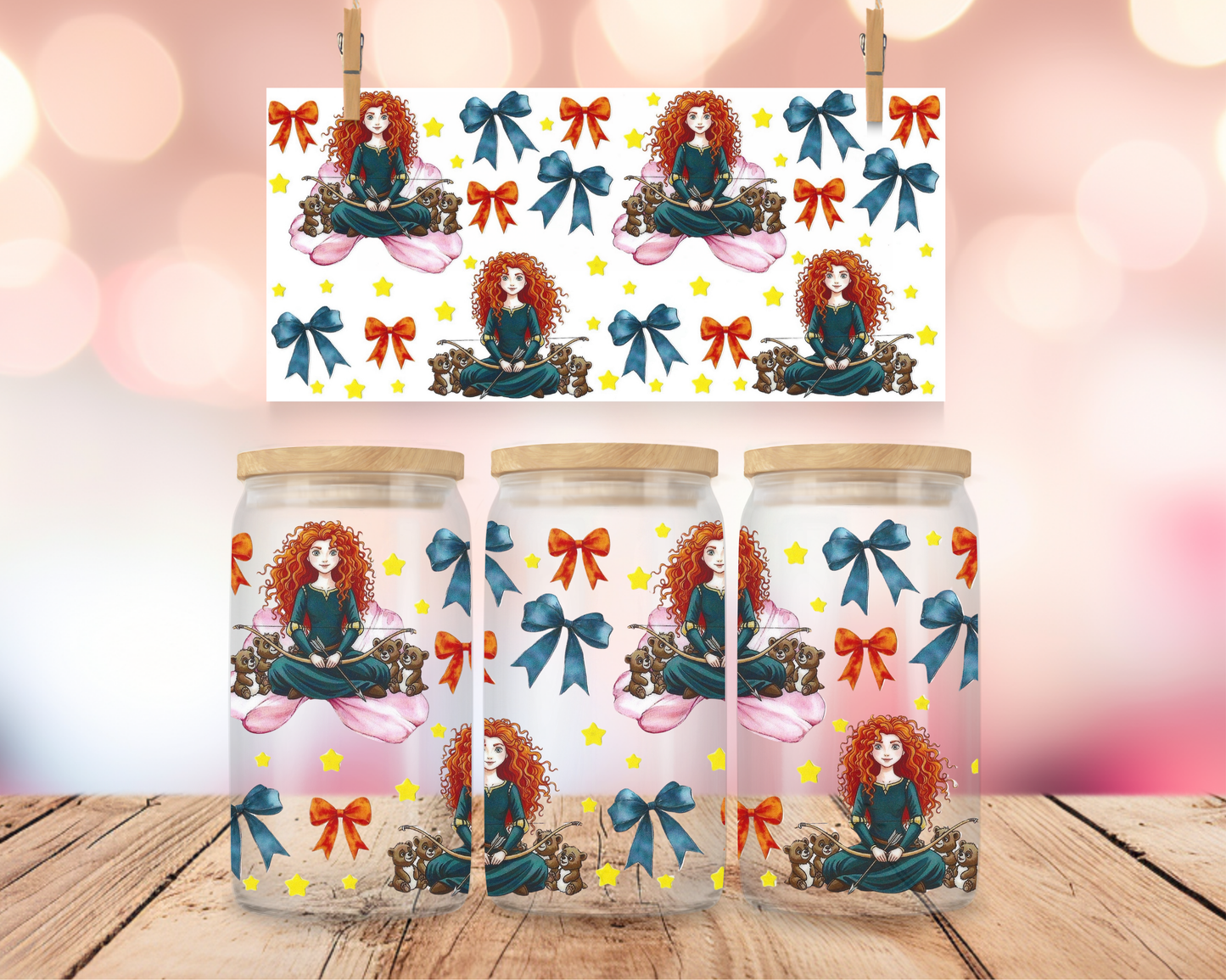 Arrow Princess Bows 16 oz Wrap
