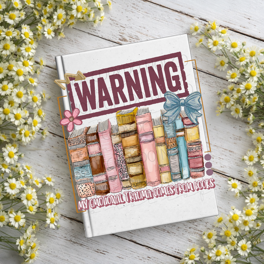 Warning Notebook Decal