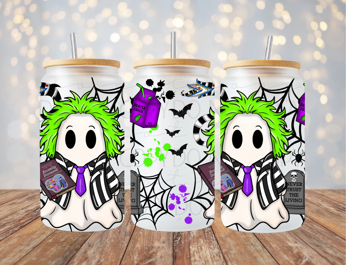 Beetle Guy Ghost 16 Oz Wrap
