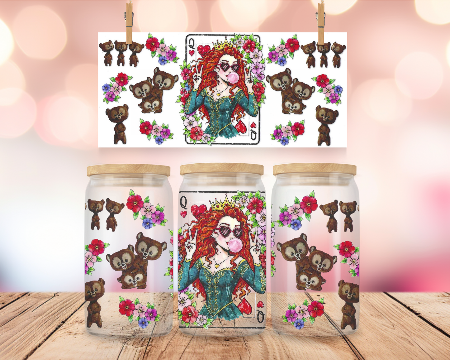 Arrow Princess Card 16 oz Wrap