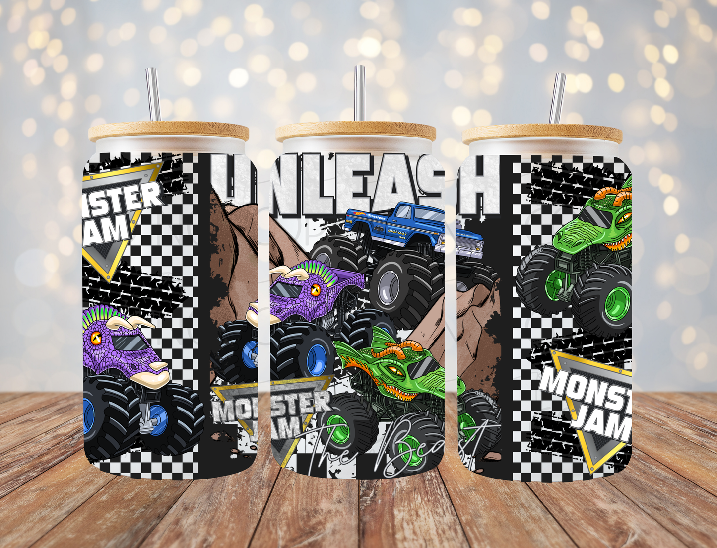 Monster Trucks 16 Oz Wrap