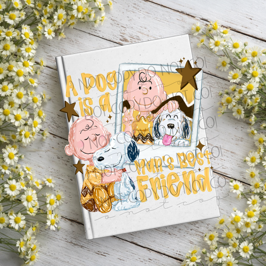Charlie & Dog Notebook Decal
