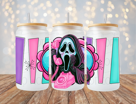 Ghost Horror Guy 16 Oz Wrap