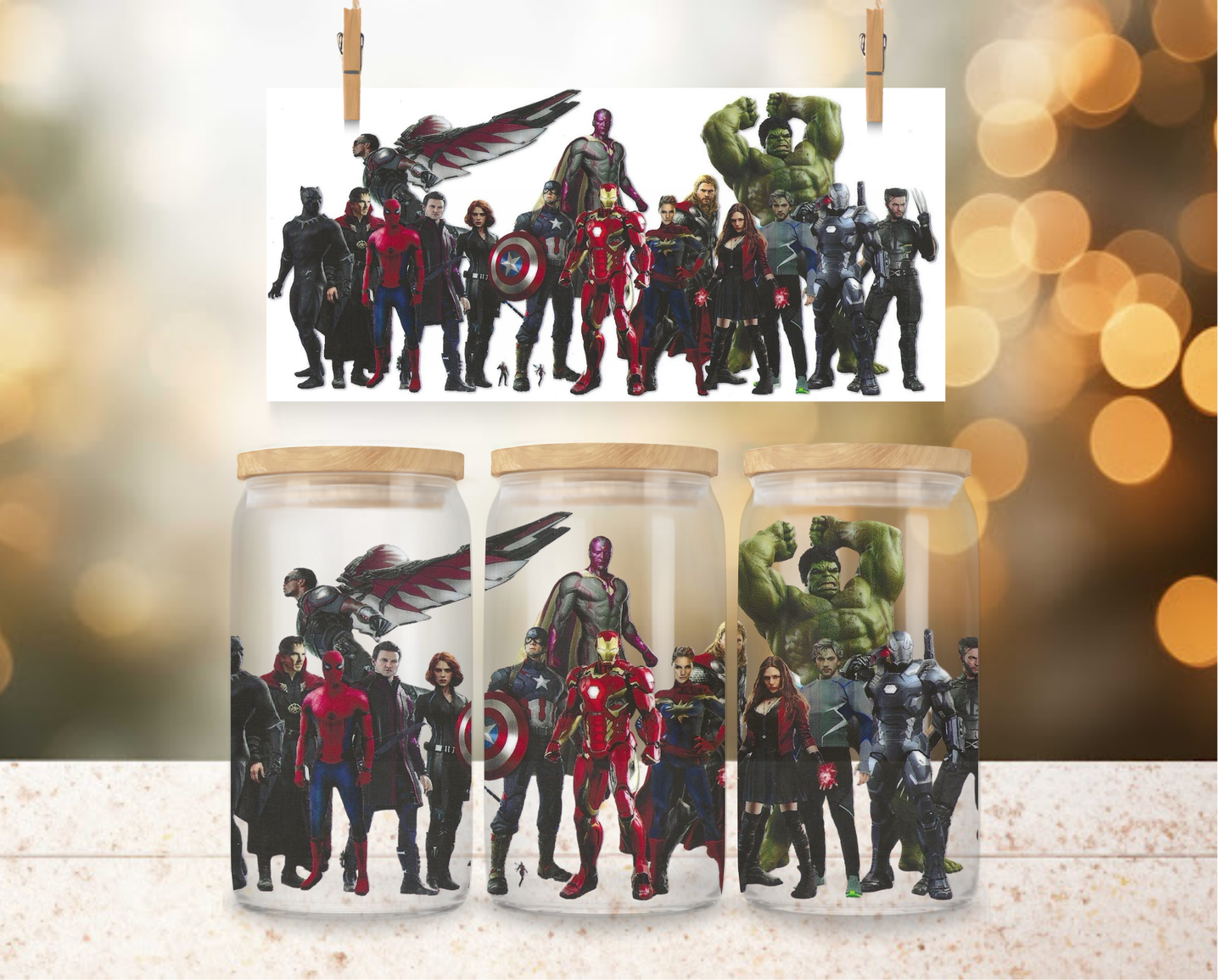 Super Heroes 16 oz Wrap