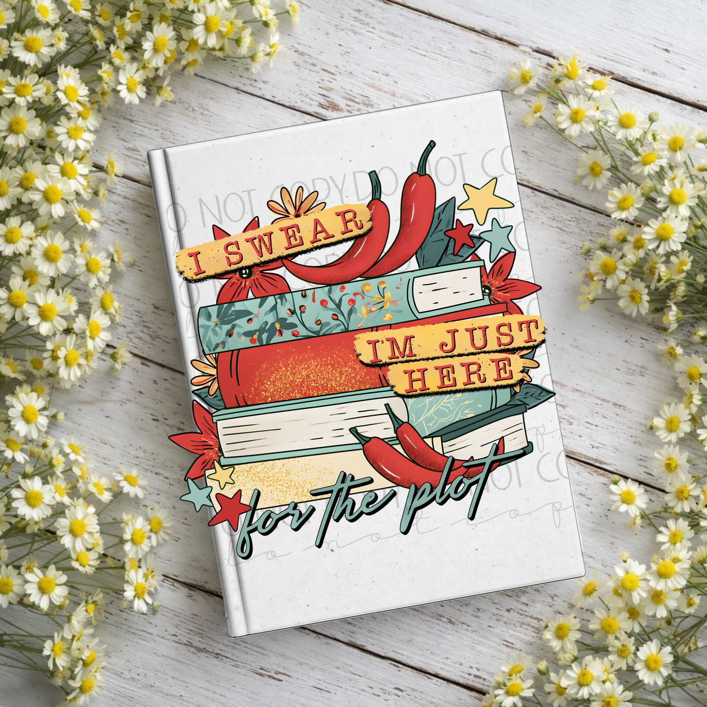 Here For The Plot Notebook Decal