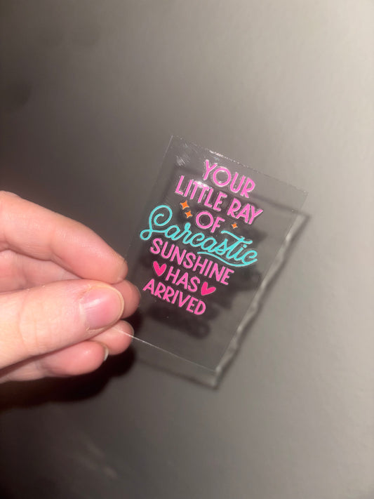 Sarcastic Sunshine Keychain Wrap