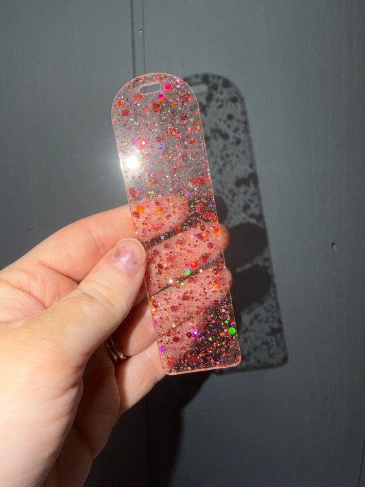 Light Red Sparkle Bookmark