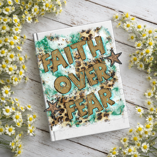 Faith Over Fear Notebook Decal