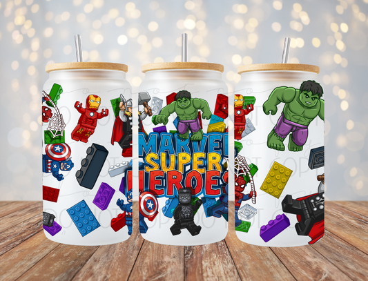 Superheroes 16 Oz Wrap