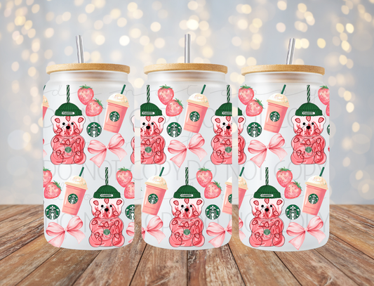Pink Coffee 16 Oz Wrap