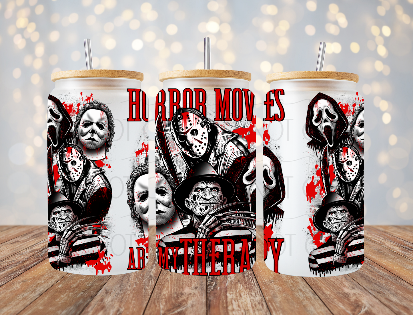 Horror Movies 16 Oz Wrap
