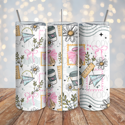 Teacher Stamps 20 oz Wrap