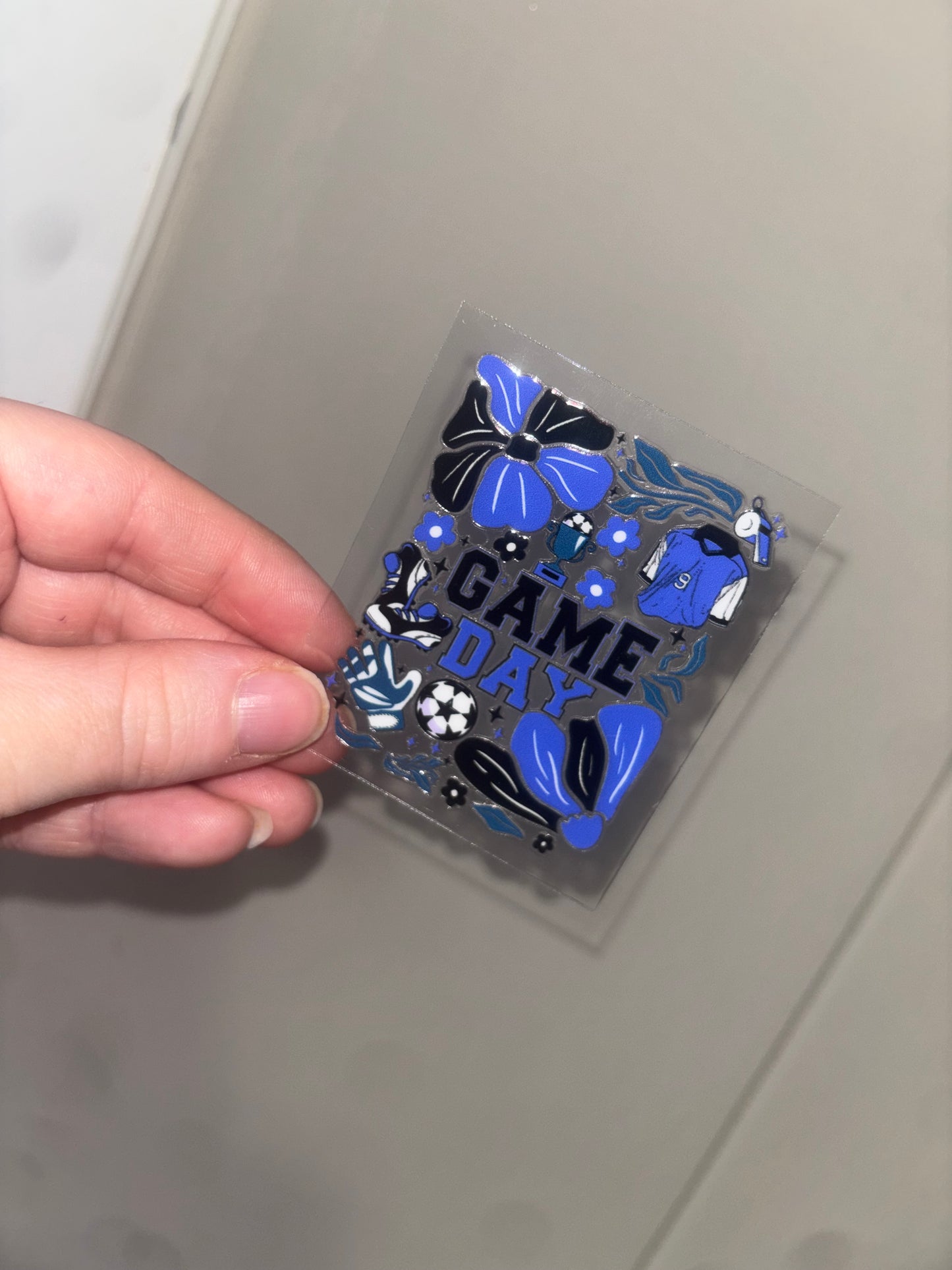 Soccer Game Day Spray Decal