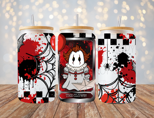 Clown Horror Tarot 16 Oz Wrap