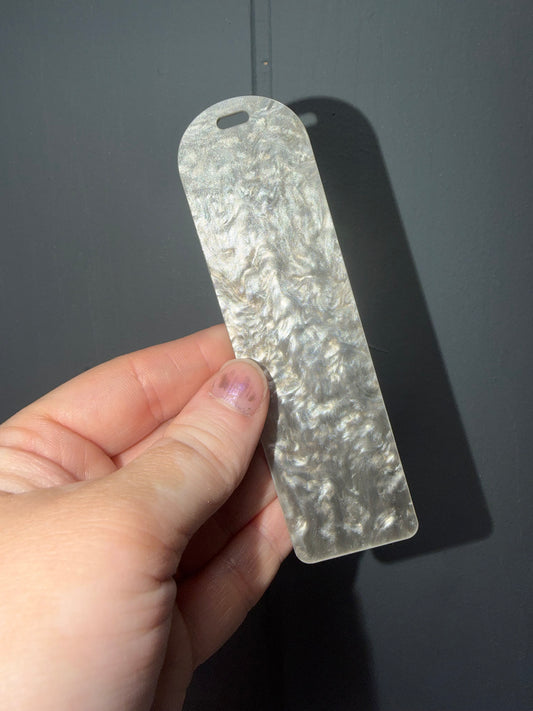 Grey Shimmer Bookmark