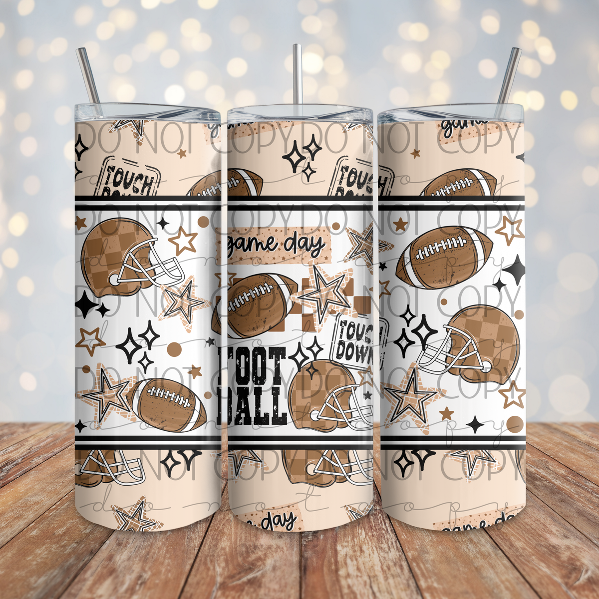Football 20 oz Wrap